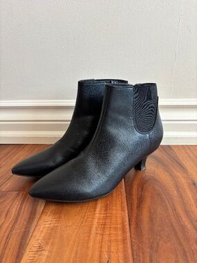 Clark’s Women’s Bootie - Black in colour with short heel